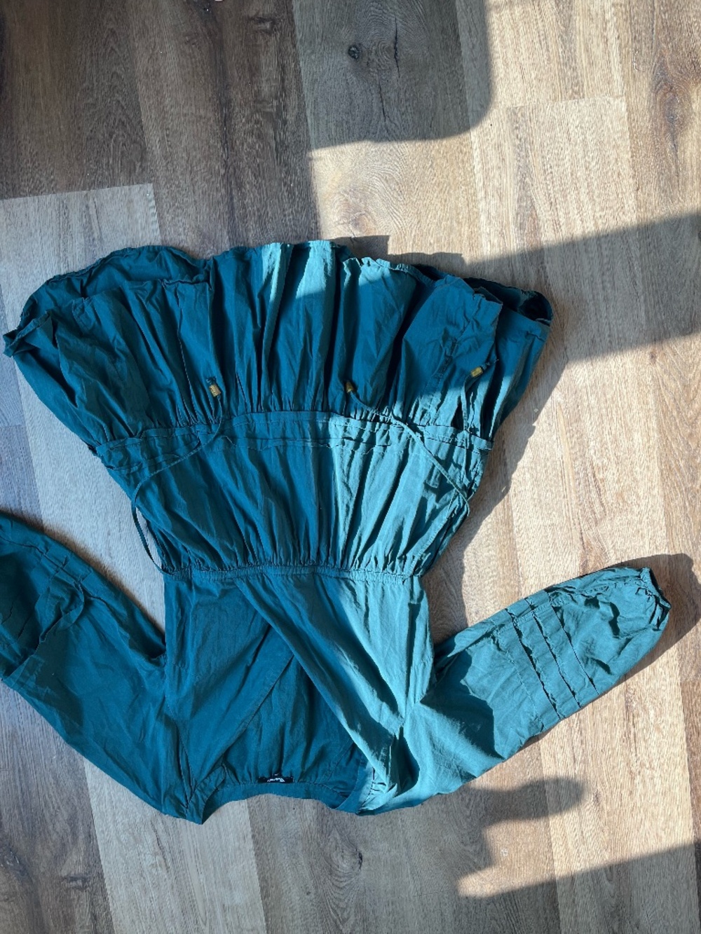 Teal cotton madewell dress, size XS